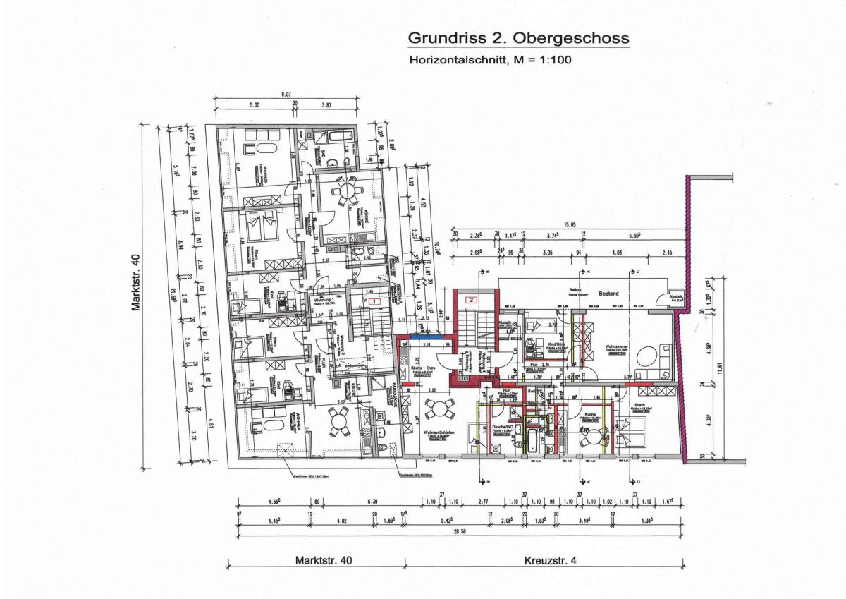 Grundriss Kreuzstraße 2. OG